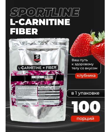 SportLine Nutrition L-Carnitine+Fiber 500g package (strawberries)