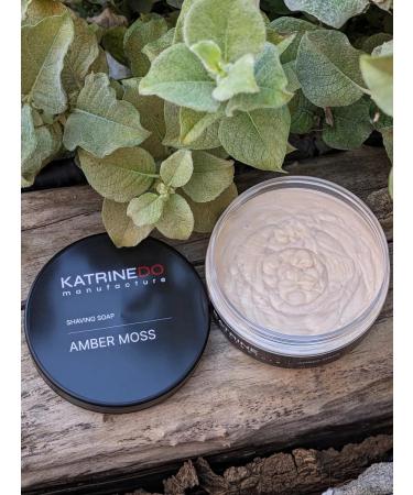 KatrineDo Amber moss shaving soap 170 g artisan base - Buy Online on GoSupps.com