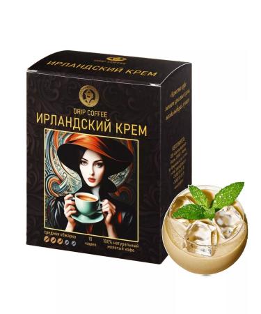 The Tsar's Courtyard Coffee "Irish cream" in filter packages (10