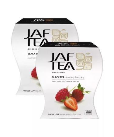 Jaf Tea Tea black strawberries and raspberries 100 g 2 pcs - Buy Online on GoSupps.com