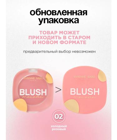 VIVIENNE SABO Face blush dry matte Macaron T 02 Cold pink - Buy Online on GoSupps.com