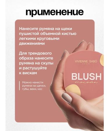 VIVIENNE SABO Face blush dry matte macaron tone 04 pink - Buy Online on GoSupps.com