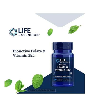 Life extension Folic acid and vitamin B12 for the brain and energy - Buy Online on GoSupps.com