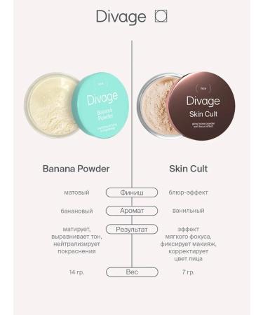 DIVAGE Facial powder crumbling transparent Skin Cult 7 g - Buy Online on GoSupps.com