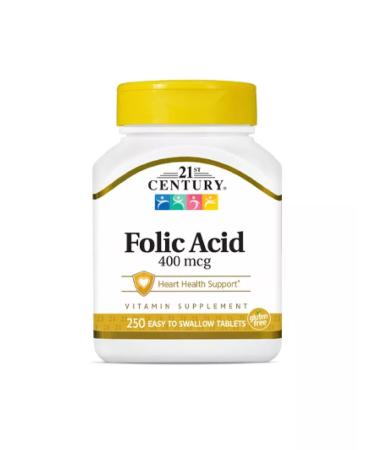 21st Century Folic acid 400 mcg - Buy Online on GoSupps.com