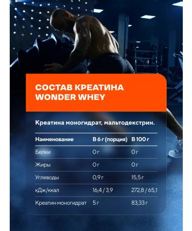 Wonder Whey Creatine Monohydrate Creatine MonohyDrate Powder 180g - Buy Online on GoSupps.com