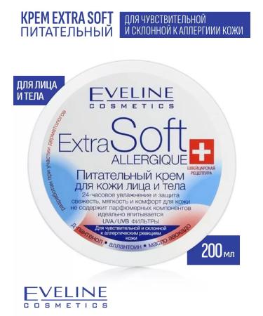 Eveline Cosmetics Cream for face and body skin for sensitive skin 200ml - Buy Online on GoSupps.com