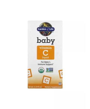 Garden of Life Liquid vitamin C for babies 56 ml - Buy Online on GoSupps.com