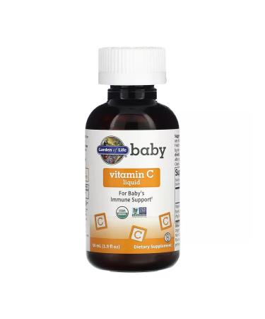 Garden of Life Liquid vitamin C for babies 56 ml - Buy Online on GoSupps.com