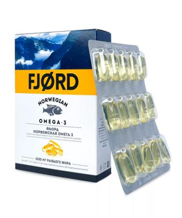 Fjord Norwegian omega-3 60 pcs. Capsules-2UP - Buy Online on GoSupps.com