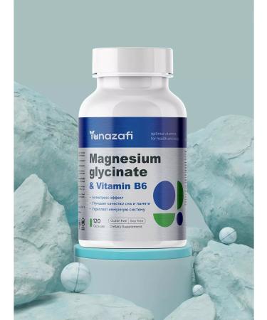 Yunazafi Magnesium B6 Helat glycinate 120 capsules - Buy Online on GoSupps.com