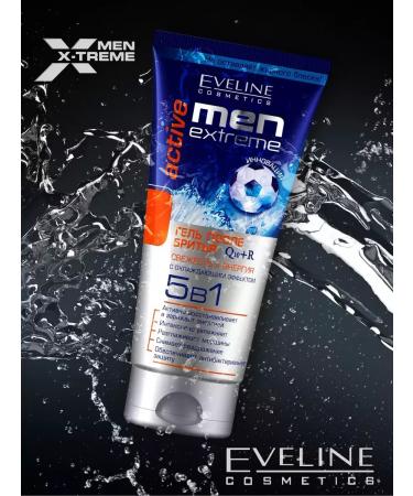 Eveline Cosmetics Gel after shaving MEN EXTREME 5V1 Q10+R Active 200 ml - Buy Online on GoSupps.com