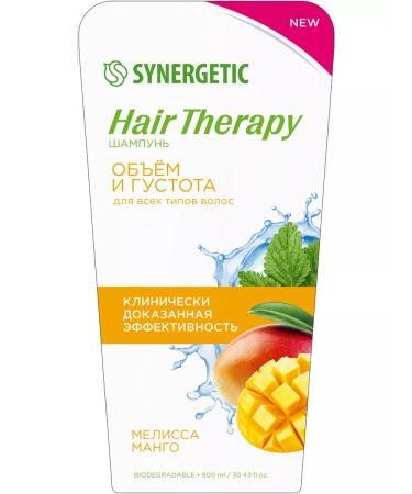 SYNERGETIC Shampoo volume and hair density Hair Therapy 900 ml - Buy Online on GoSupps.com