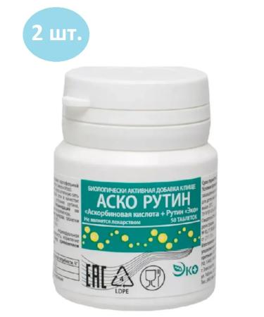 ECO Ascorutin for veins tablets 50 pcs 2 un - Buy Online on GoSupps.com