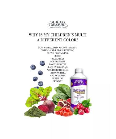 Buried Treasure Children's liquid multivitamin and mineral additive - Buy Online on GoSupps.com