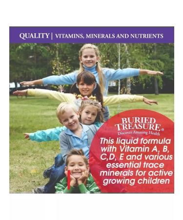 Buried Treasure Children's liquid multivitamin and mineral additive - Buy Online on GoSupps.com