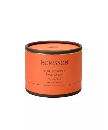 HERISSON Facial cream "Snail" Snail Secretion Face Cream - Buy Online on GoSupps.com