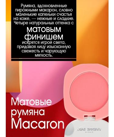 VIVIENNE SABO Face blush matte macaron tone 02 - Buy Online on GoSupps.com