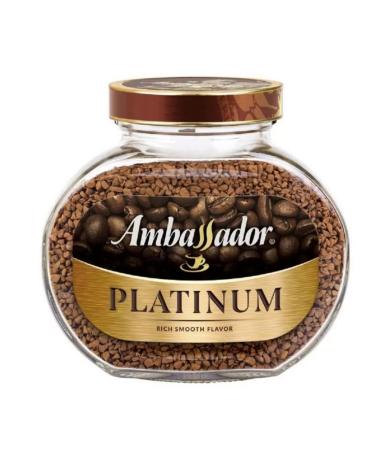 Ambassador Platinum coffee is soluble 95 g glass