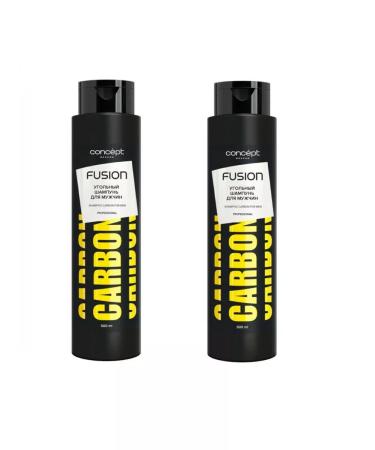 Concept Fusion Coal shampoo For Men Carbon for men 500 ml 2 pcs
