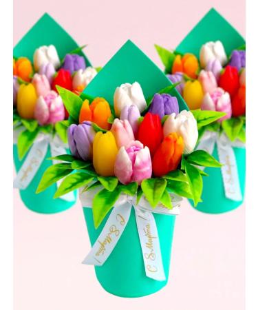 MariLena Art Bouquet of tulips soap for 8 March