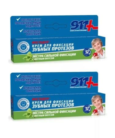 911 Cream for fixing dentures Mostaden 40 ml 2pcs