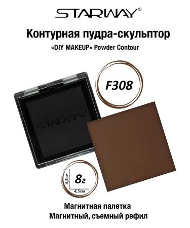 STARWAY COSMETICS Sculptor "Diy Makeup" F308 (magnetic refill with case)