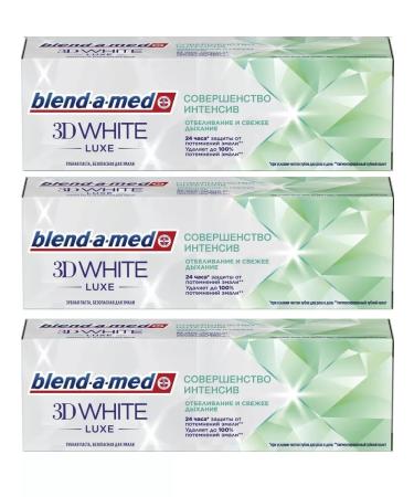 Blendamed Toothpaste 3D White Luxe 75 ml 3pcs