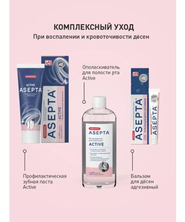 Toothpaste from bleeding gums asepta Active 75 ml - Buy Online on GoSupps.com