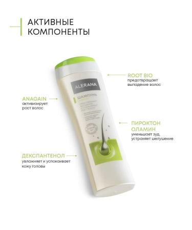 Alerana Shampoo from dandruff and falling 250 ml - Buy Online on GoSupps.com