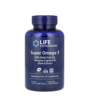 Life extension Omega 3 fish oil Super Omega-3 120 capsules - Buy Online on GoSupps.com