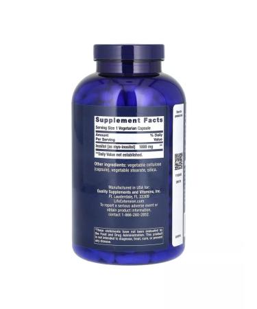 Life extension Inositol Inositol Caps 1000 mg 360 capsules - Buy Online on GoSupps.com