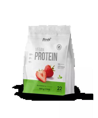 Fitrule Nutrition Protein vegan Fitrule Vegan Protein 800G strawberries - Buy Online on GoSupps.com