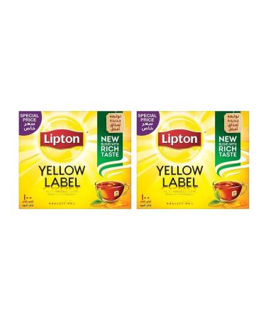 Tea black lipton 2pcs x 100 packets