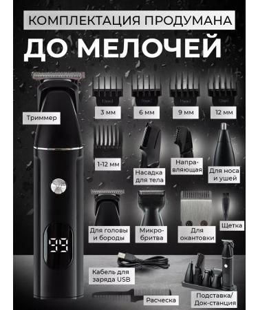 BONWERK Trimmer for the nose and beard battery electric - Buy Online on GoSupps.com