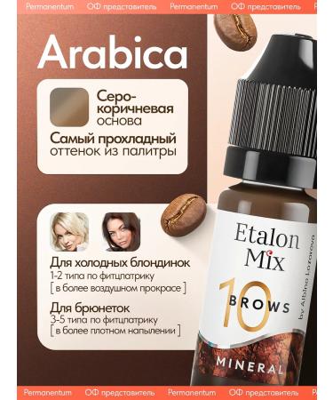 Etalon mix A set of mineral pigments for eyebrow tattooing - Buy Online on GoSupps.com