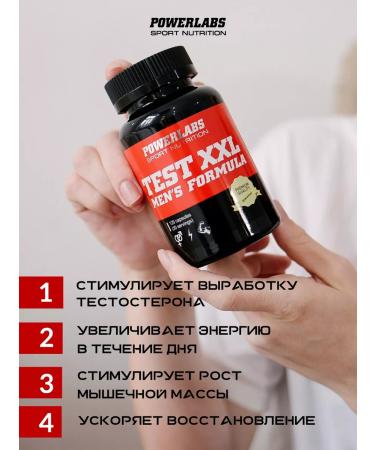 POWERLABS Booster testosterone dietary supplement for potency and muscles sports - Buy Online on GoSupps.com