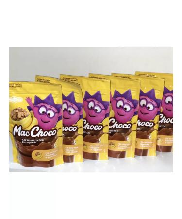MacChoco Cocoa drink "Smeshariki" banana and cookies 235g 6 pieces - Buy Online on GoSupps.com
