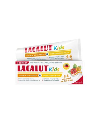 LACALUT Toothpaste Children's Kids 2-6 years old 65g