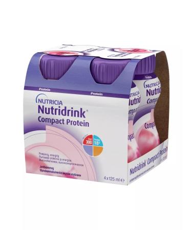 Nutridrink compact Strawberry Protein 125 ml 4 pcs