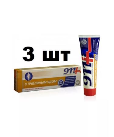 Twins Tech 911 gel-balsam with bee venom for the body 100 ml 3 pieces