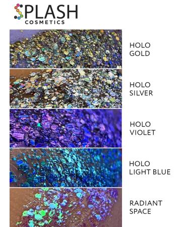 Splash Glitter-gel large set for the face body and hair No. 1 10 cent - Buy Online on GoSupps.com