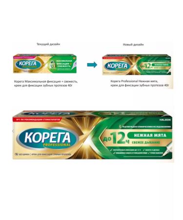 Korega Professional KR for Fix Dentures Tender Mint 40 Gr-3UP - Buy Online on GoSupps.com