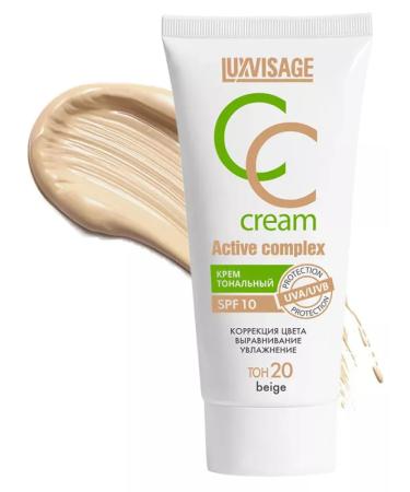 LUXVISAGE Tonal CC Facial Cream Active Complex SPF 10 tone 20 - Buy Online on GoSupps.com
