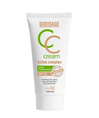 LUXVISAGE Tonal CC Facial Cream Active Complex SPF 10 tone 30 - Buy Online on GoSupps.com