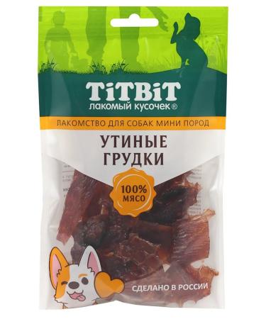 TIT BIT Breast treats duck tidbits for small dogs 70g