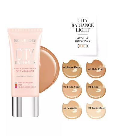Bourjois Tonal Cream -base City Radance SPF30+ Golden Sun - Buy Online on GoSupps.com