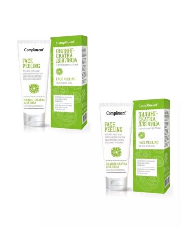 Compliment Piling-slop for a face with fruit acids 80 ml 2pcs