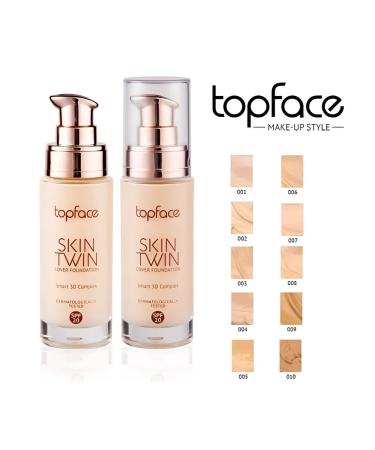 TopFace The tonal base Skin Twin Cover Foundation SPF20 tone 005 - Buy Online on GoSupps.com