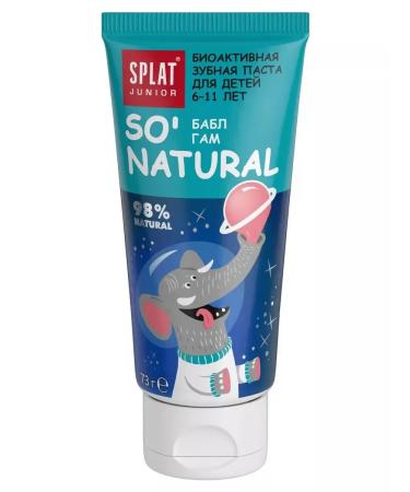 SPLAT Baby Junior Toothpaste 6-11 years old Babb gum 73 grams - Buy Online on GoSupps.com